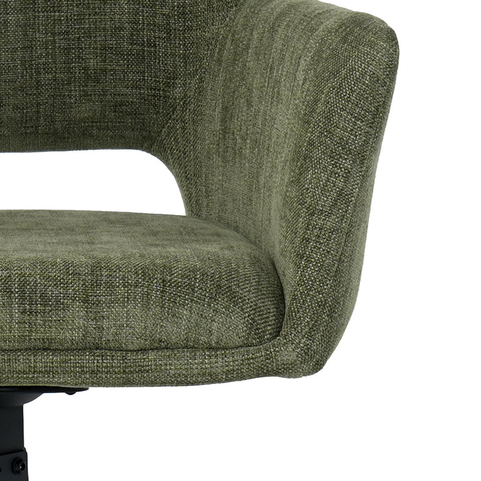 by fonQ Twist Eetkamerstoel - Linnen - Groen