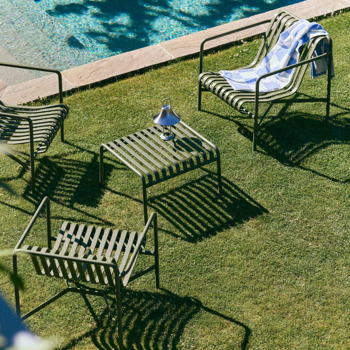 HAY Palissade Lounge Chair Low - Olijfgroen