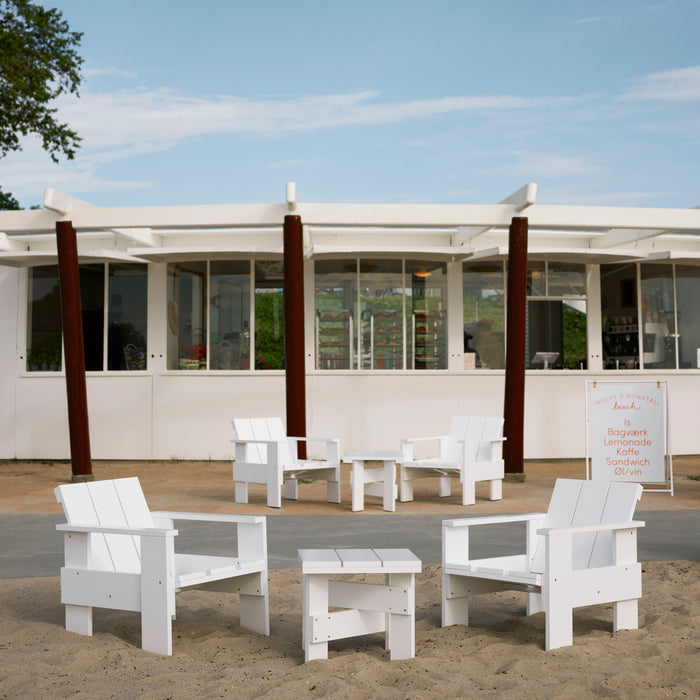 HAY Crate Bijzettafel H 40 cm - Wit