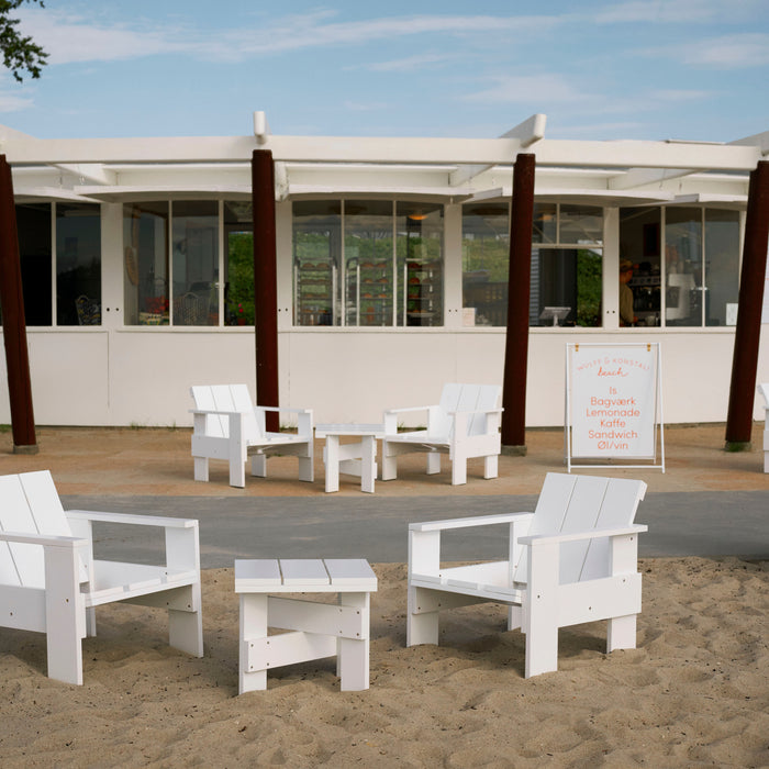 HAY Crate Bijzettafel H 40 cm - Wit