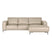 by fonQ Brisk Hoekbank met Chaise Longue Rechts - Buffelleer - Beige