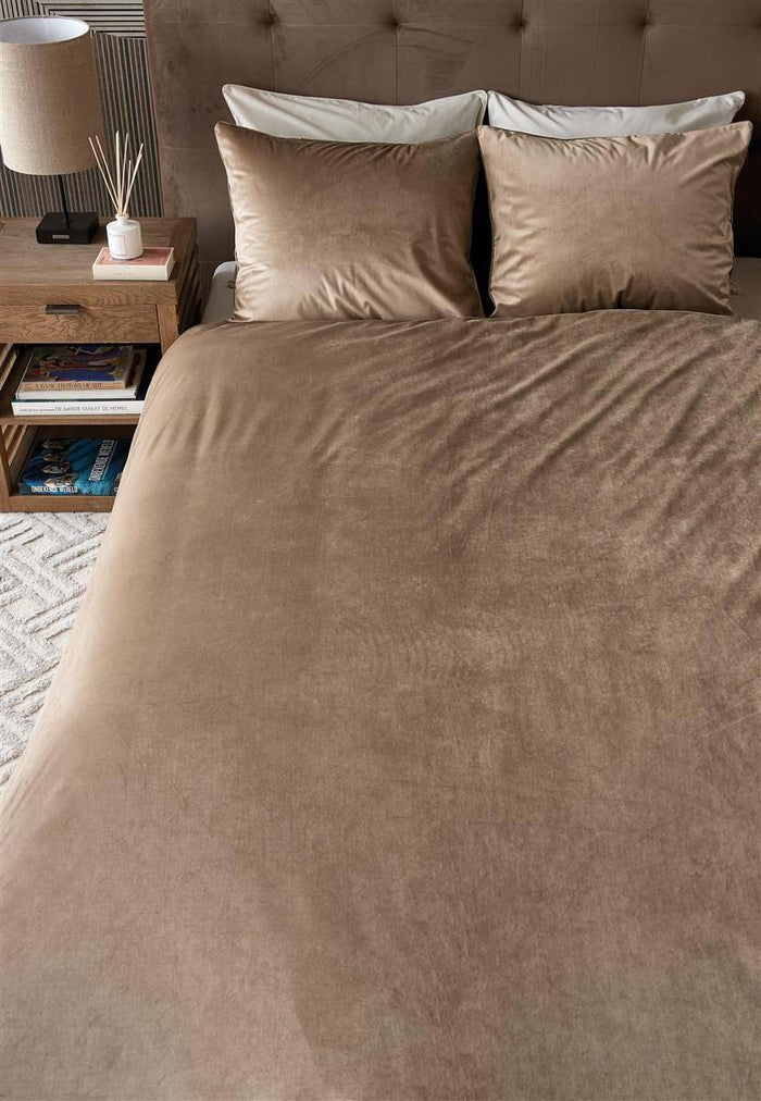 Riviera Maison dekbedovertrek Estate dark sand - 2-persoons