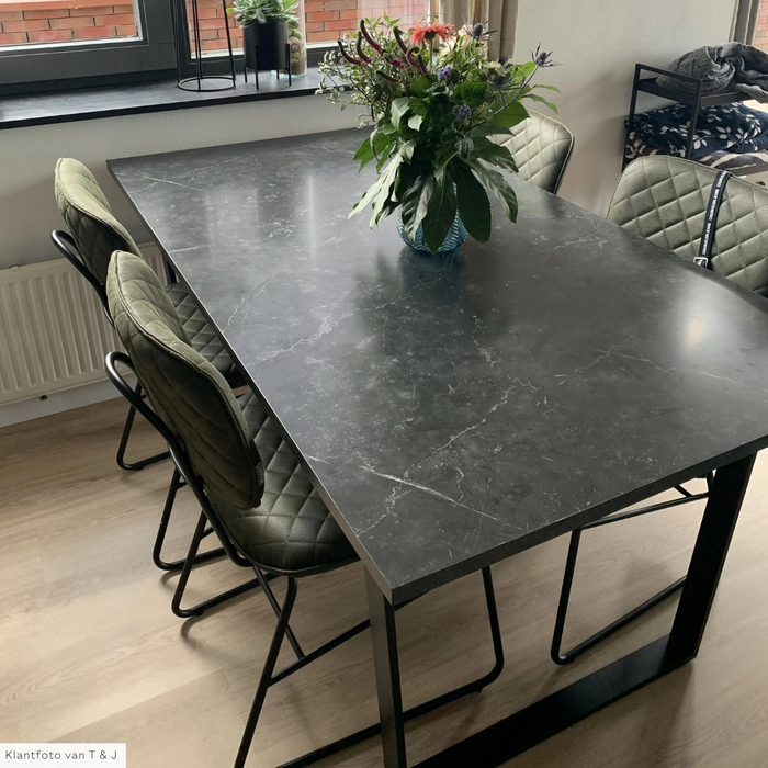 by fonQ  Hein Eettafel 160 x 90 cm - Zwart