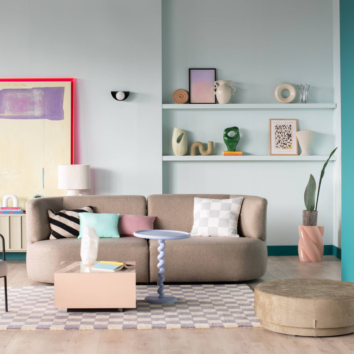 by fonQ Check Sierkussen 50 x 50 cm - Grijs