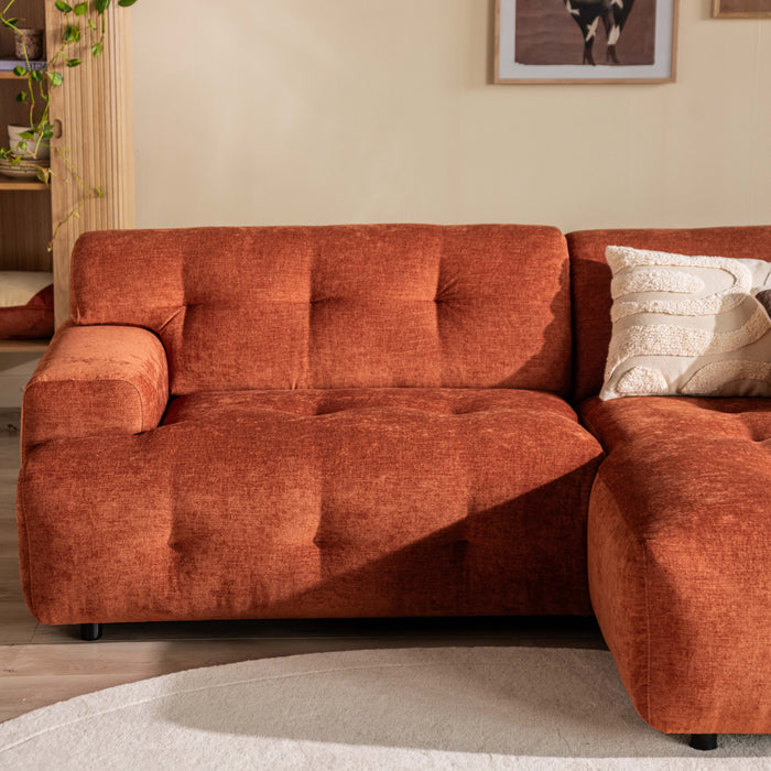 by fonQ Ruby Hoekbank met Chaise Longue Rechts - Terra