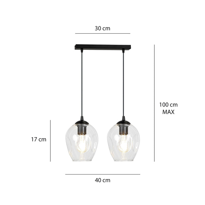 Loft46 2-lichts hanglamp Noah