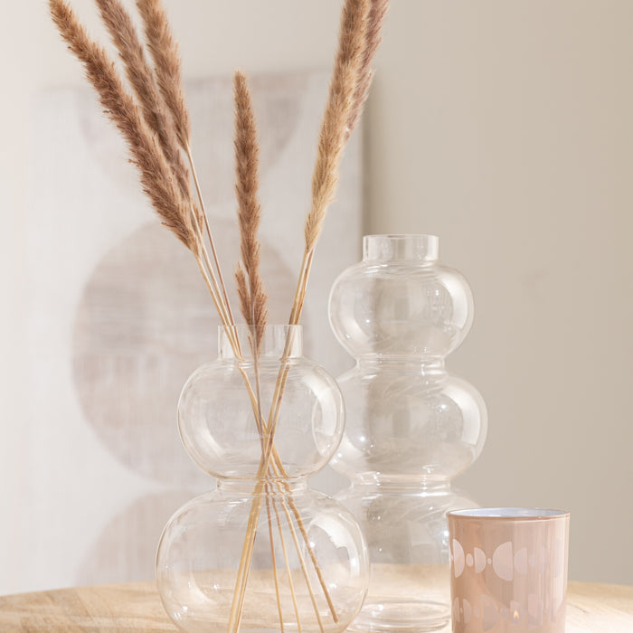 J-Line vaas Bol - glas - transparant - large - 36 cm hoog