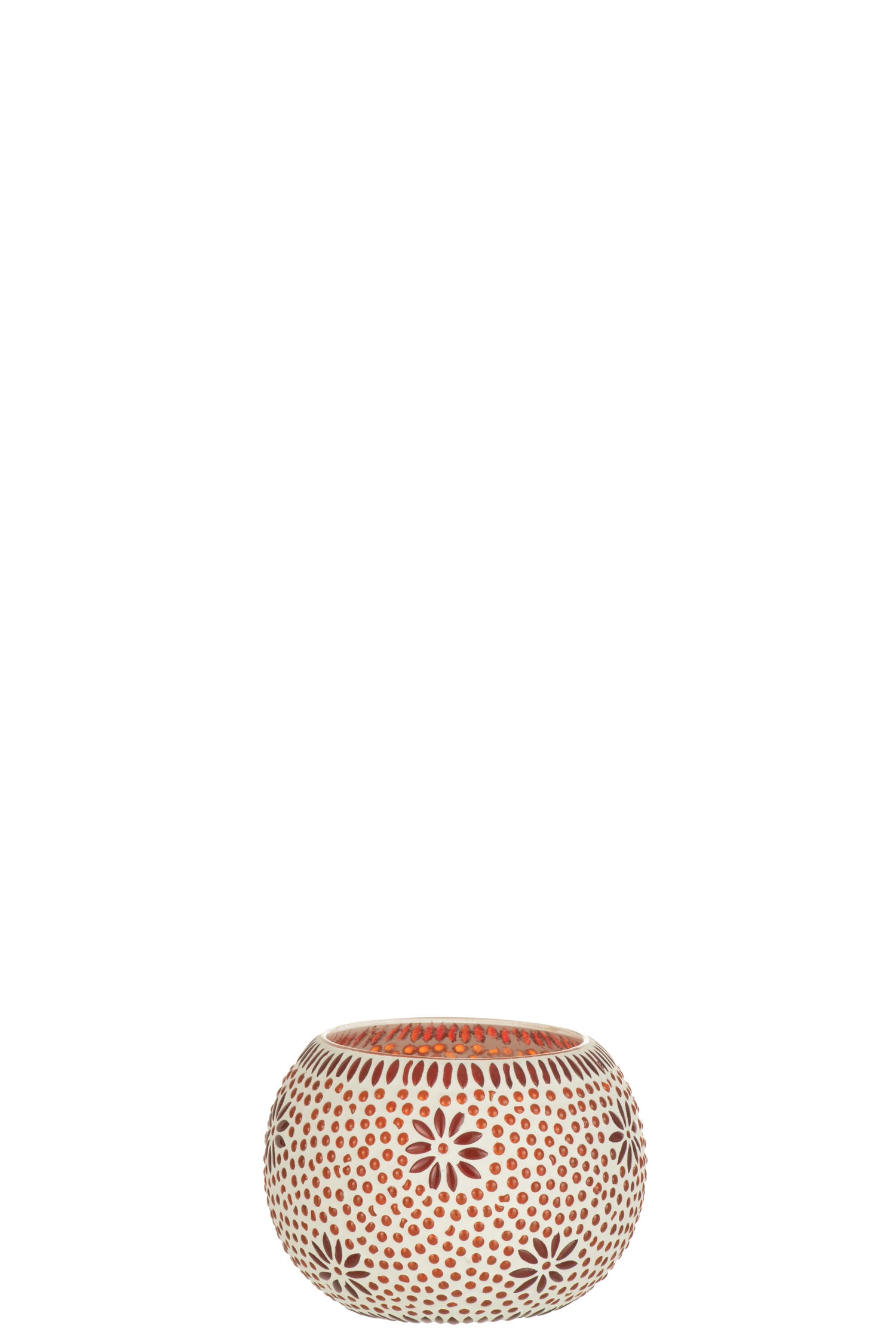 J-Line kaarshouder Bram - glas - rood - large - 2 stuks