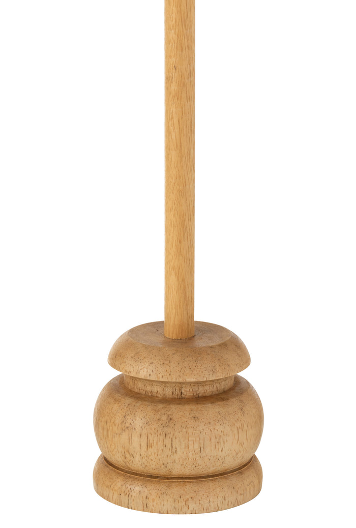 J-Line parasol + voet Macrame - katoen - wit - small