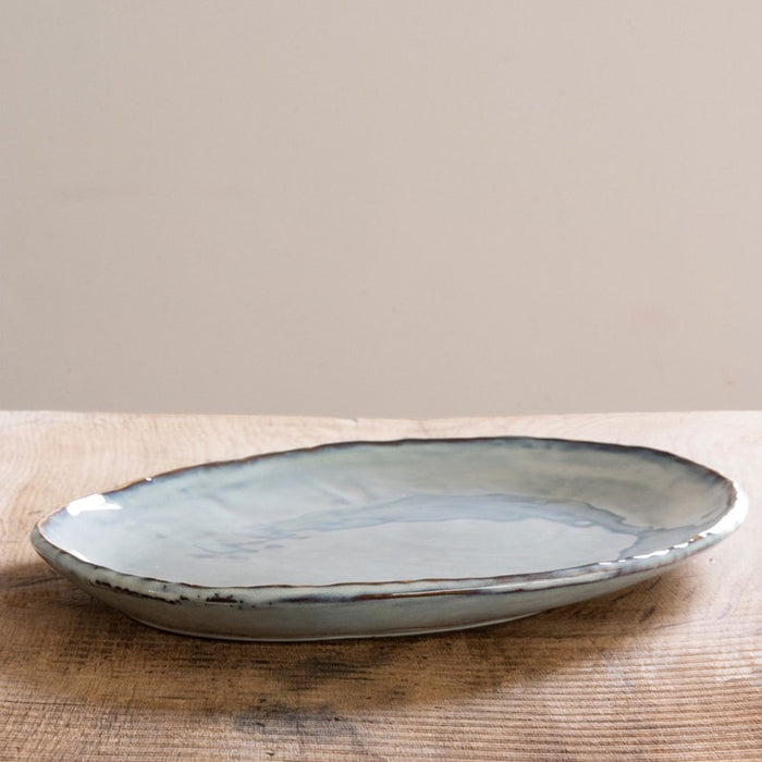 Organic by Dutch Rose Amsterdam ovale schaal 40x28 cm - blauw