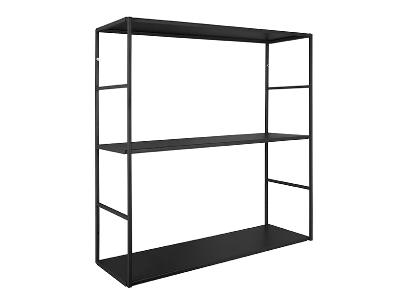 present time - Wandrek Level - Metaal Mat Zwart - 60x16x45cm