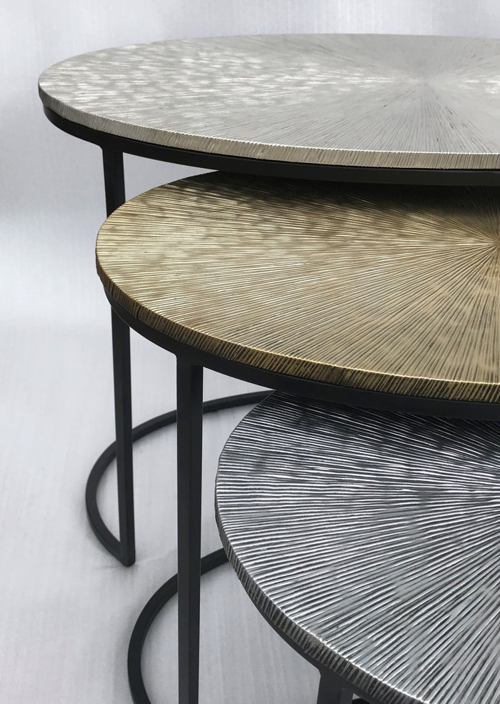 HSM - Salontafel Fletcher Ovaal - Ø70x40x50 - Grijs|Goud|Zwart -