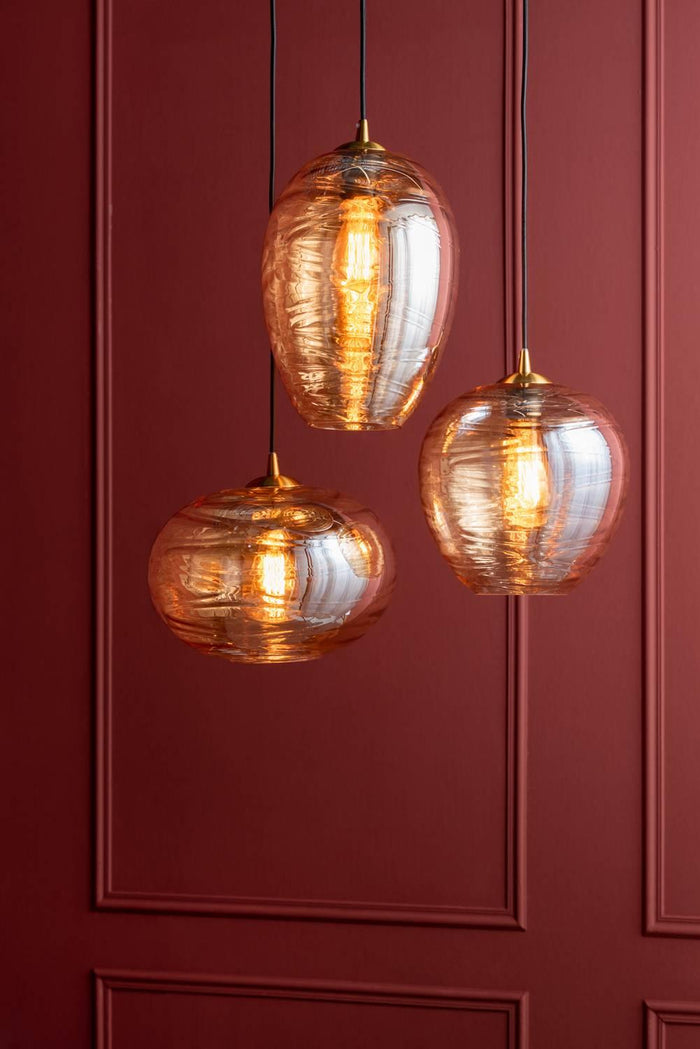 LEITMOTIV Hanglamp Glamour Globe handgemaakt