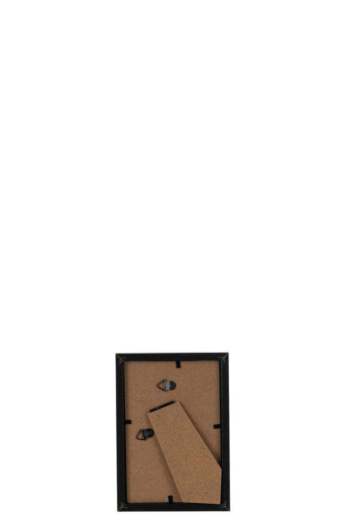 J-Line fotolijst Basic - hout - zwart - extra small - 4 stuk