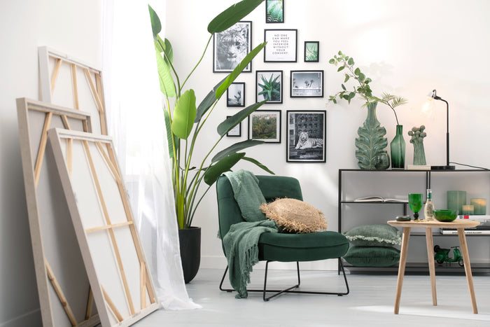 J-Line fotolijst Basic - hout - zwart - extra small - 4 stuk