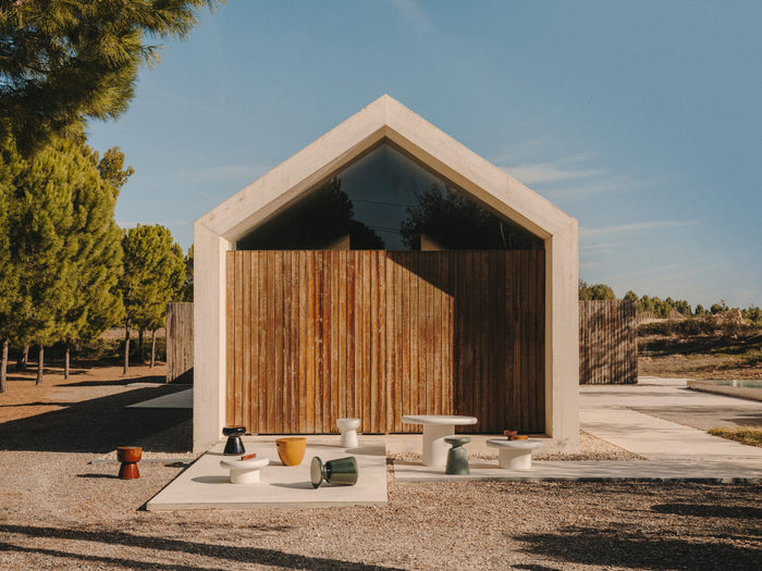 Kave Home - Bijzettafel Mesquida voor buiten gemaakt van groen