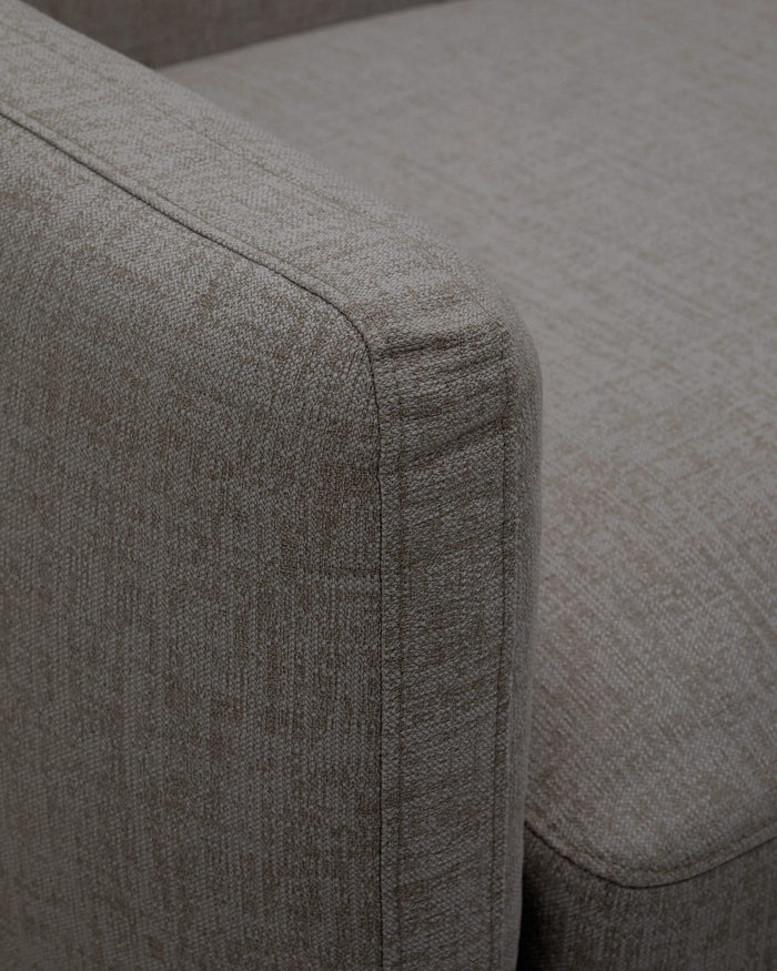Kave Home - Sorells modulaire buitenfauteuil met grijze bekleding en