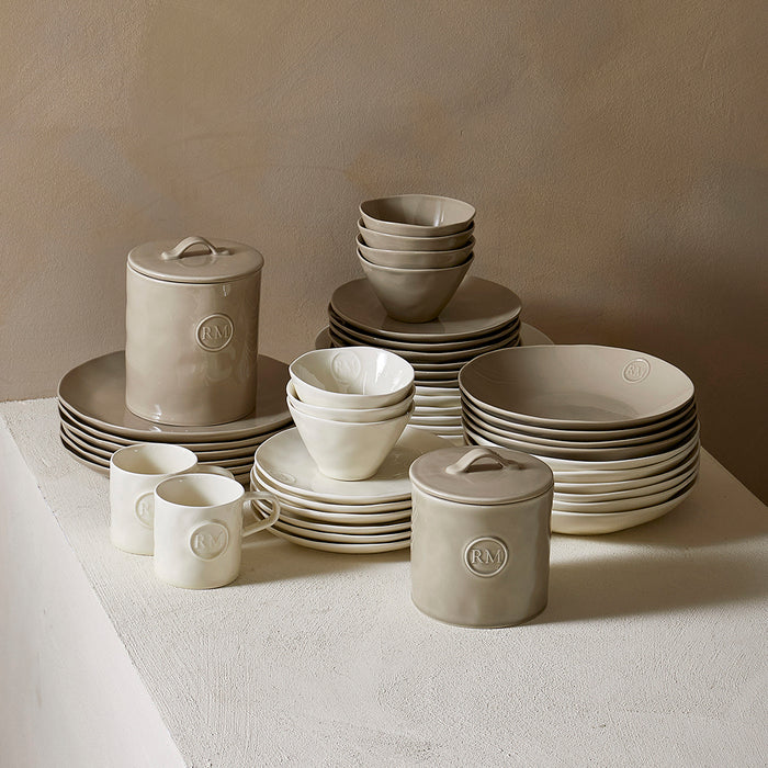 Riviera Maison ontbijtbord Beige - Portofino - Aardewerk (ØxH) 20x2.5