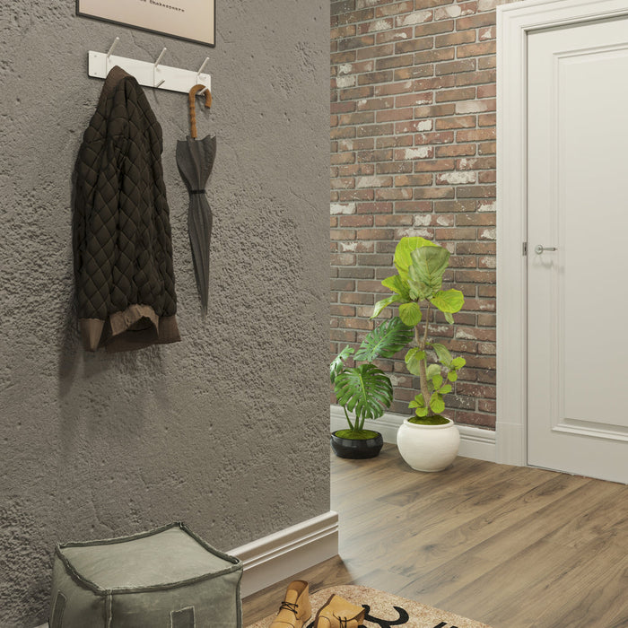 Gorillz Mystiek Five - Wandkapstok - 10 kapstok haken - Wit