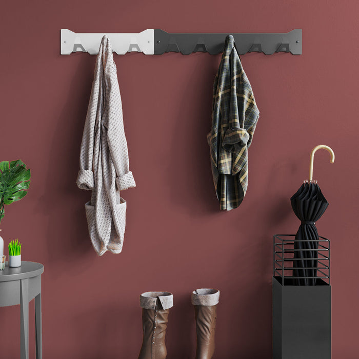 Gorillz Triangle Five - Wandkapstok - 5 haken - 70 x 5 x 12 cm - Blauw