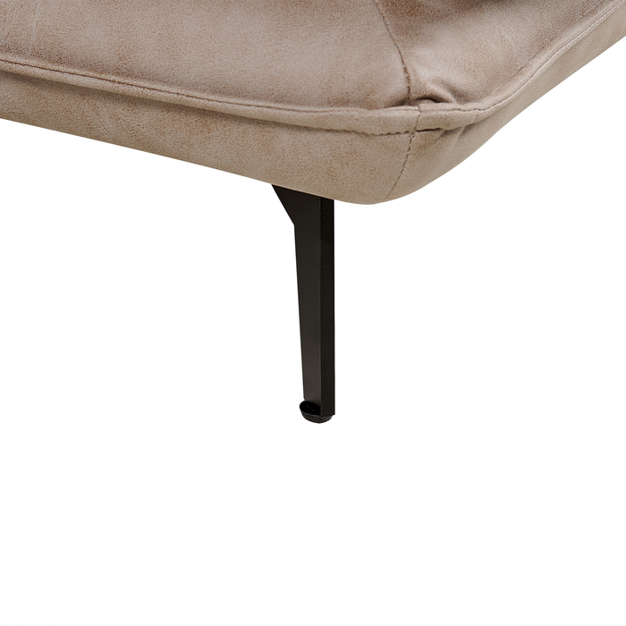 Beliani - GALLO - Hoekbank - Lichtbruin - Linkszijdig - Polyester