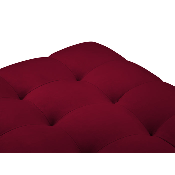 Cosmopolitan Design Bali Hocker - Wijnrood / Goud