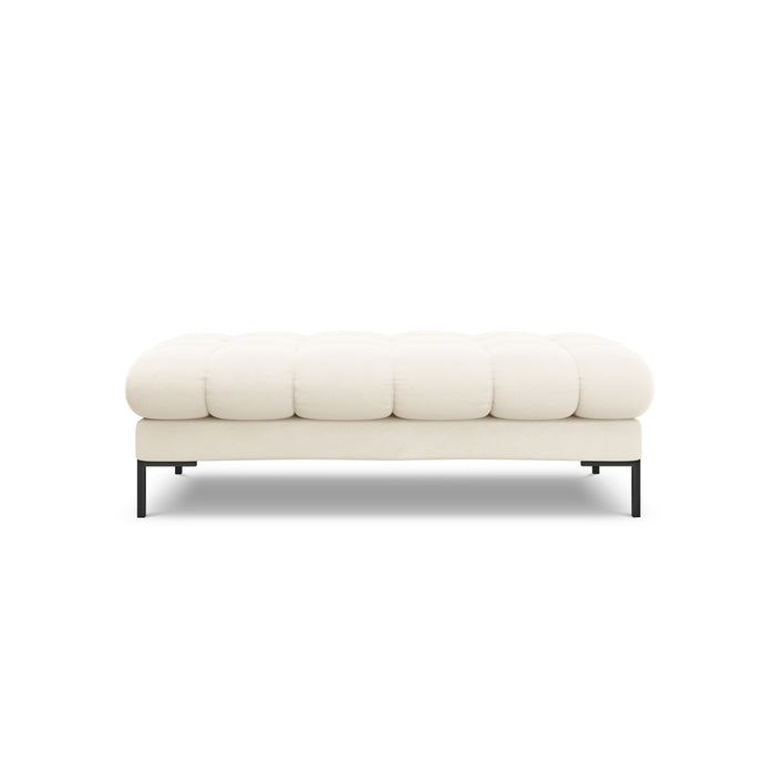 Cosmopolitan Design Bali Hocker - Lichtbeige / Zwart