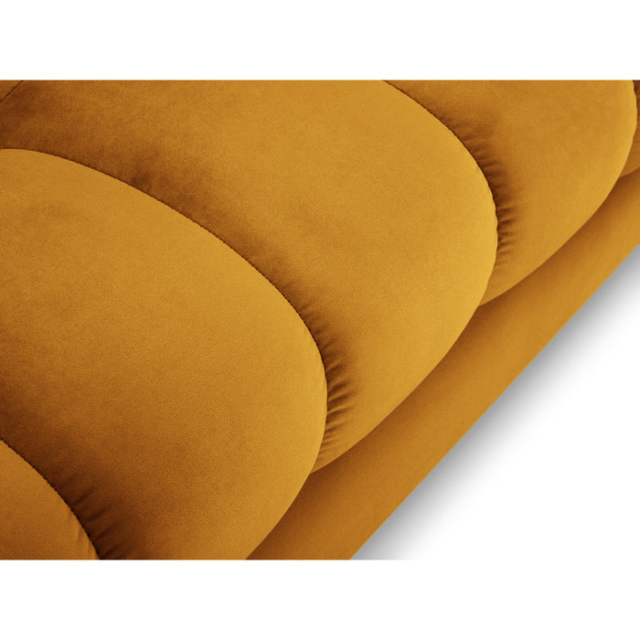 Cosmopolitan Design Bali Hoekbank met Chaise Longue Links - Okergeel / Goud