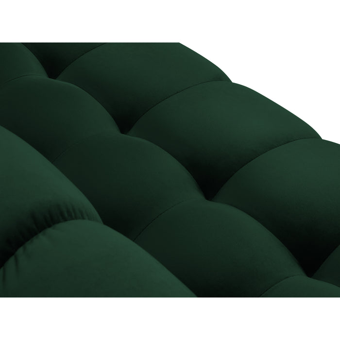 Cosmopolitan Design Bali Hoekbank met Chaise Longue Links - Flessengroen / Goud