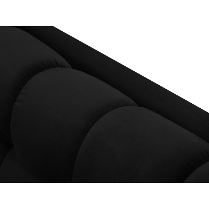 Cosmopolitan Design Bali Hoekbank met Chaise Longue Rechts - Zwart / Zwart