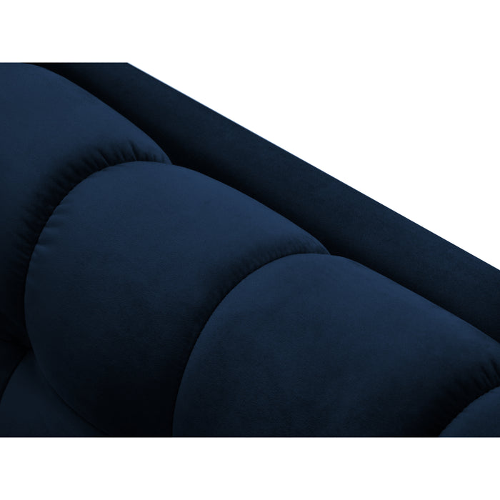 Cosmopolitan Design Bali Hoekbank met Chaise Longue Rechts - Koningsblauw / Zwart