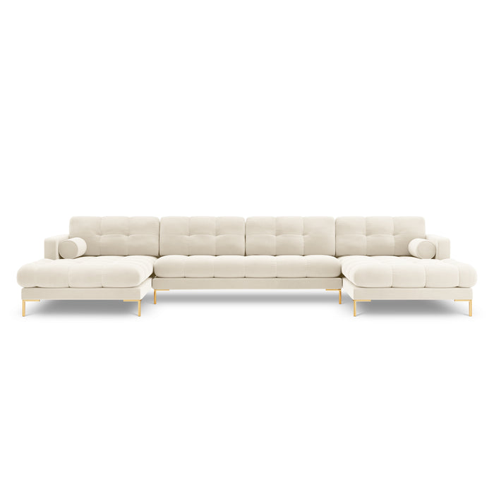 Cosmopolitan Design Bali U-bank - Lichtbeige / Zwart