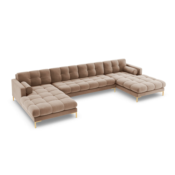 Cosmopolitan Design Bali U-bank - Taupe / Goud