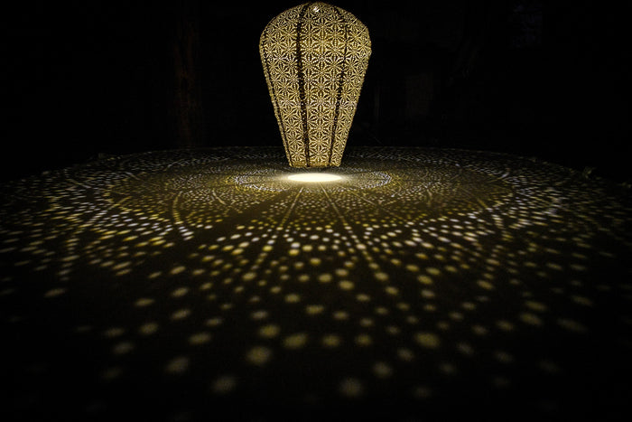 Lumiz Solar tuinverlichting Sashiko - XL - Licht Taupe