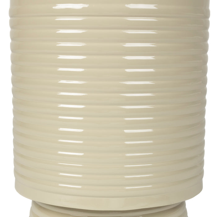 by fonQ Spool Bijzettafel H 36 x Ø 25 cm - Ivoor