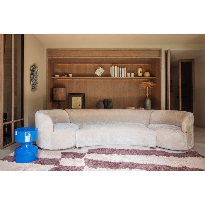 WOOOD Combi-Popular Bank - Chenille - Naturel - 72x345x97