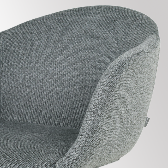 Nolon Nola-Otis Draaibare Eetkamerstoelen Set - Donkergrijs - Zwart