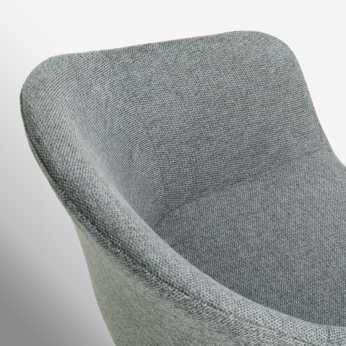 Nolon Nola-Otis Draaibare Eetkamerstoelen Set - Donkergrijs - Zwart