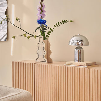 by fonQ Bulb Mushroom Tafellamp Ø 25 cm - Chroom