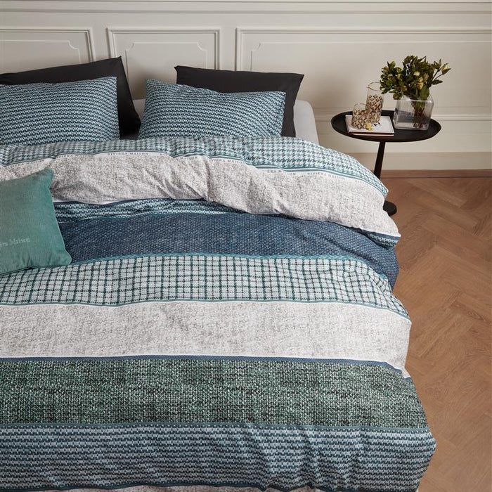 Riviera Maison Tailor  dekbedovertrek - 240x200|220 - Groen