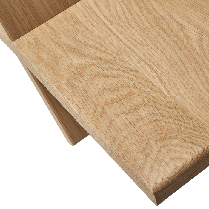 WOOOD Jet Boekenstandaard - Eiken - Naturel - 19x40x26