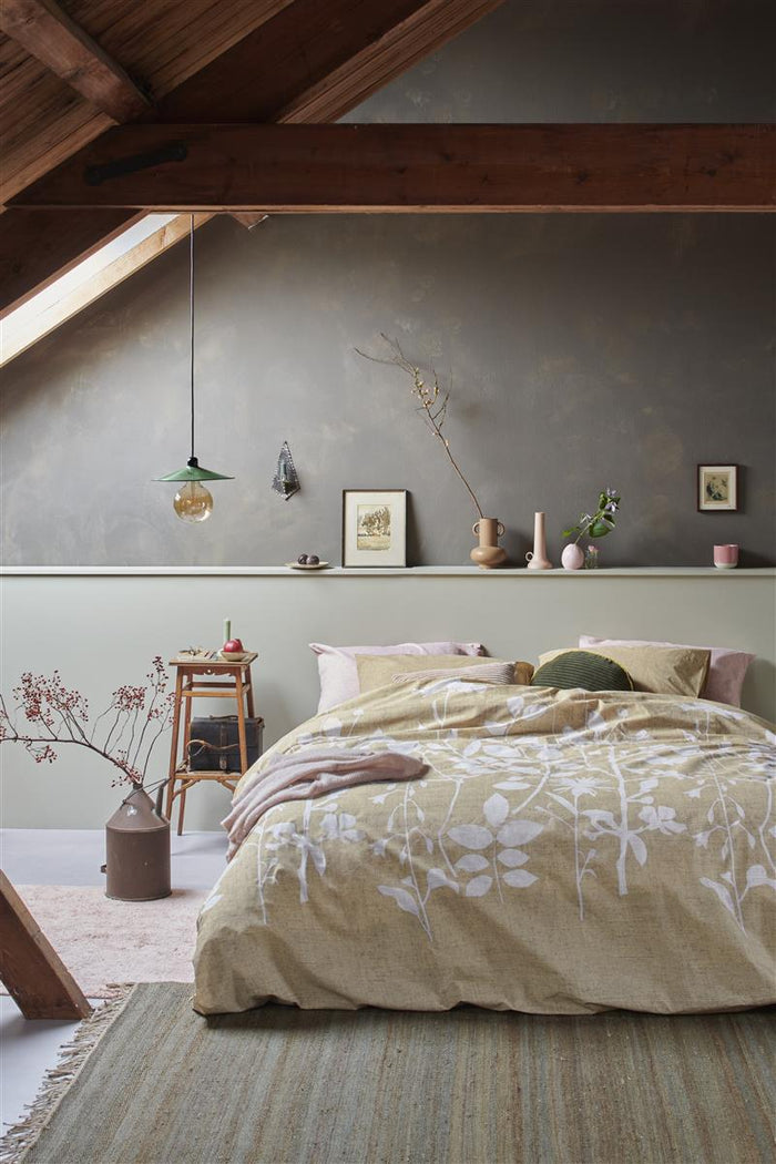 Ariadne at Home Plant  dekbedovertrek - 140x200|220 - Geel