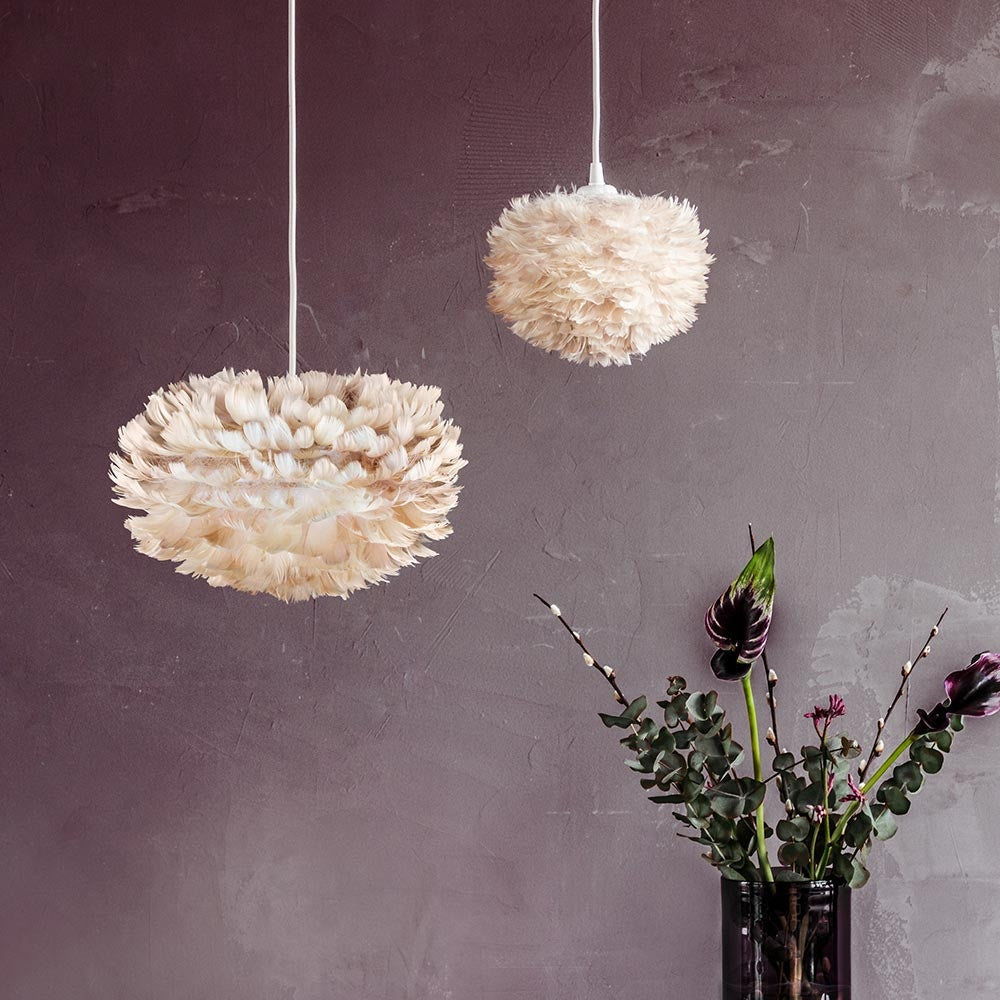 Umage Eos Mini hanglamp light rose - met koordset wit - Ø 35 cm