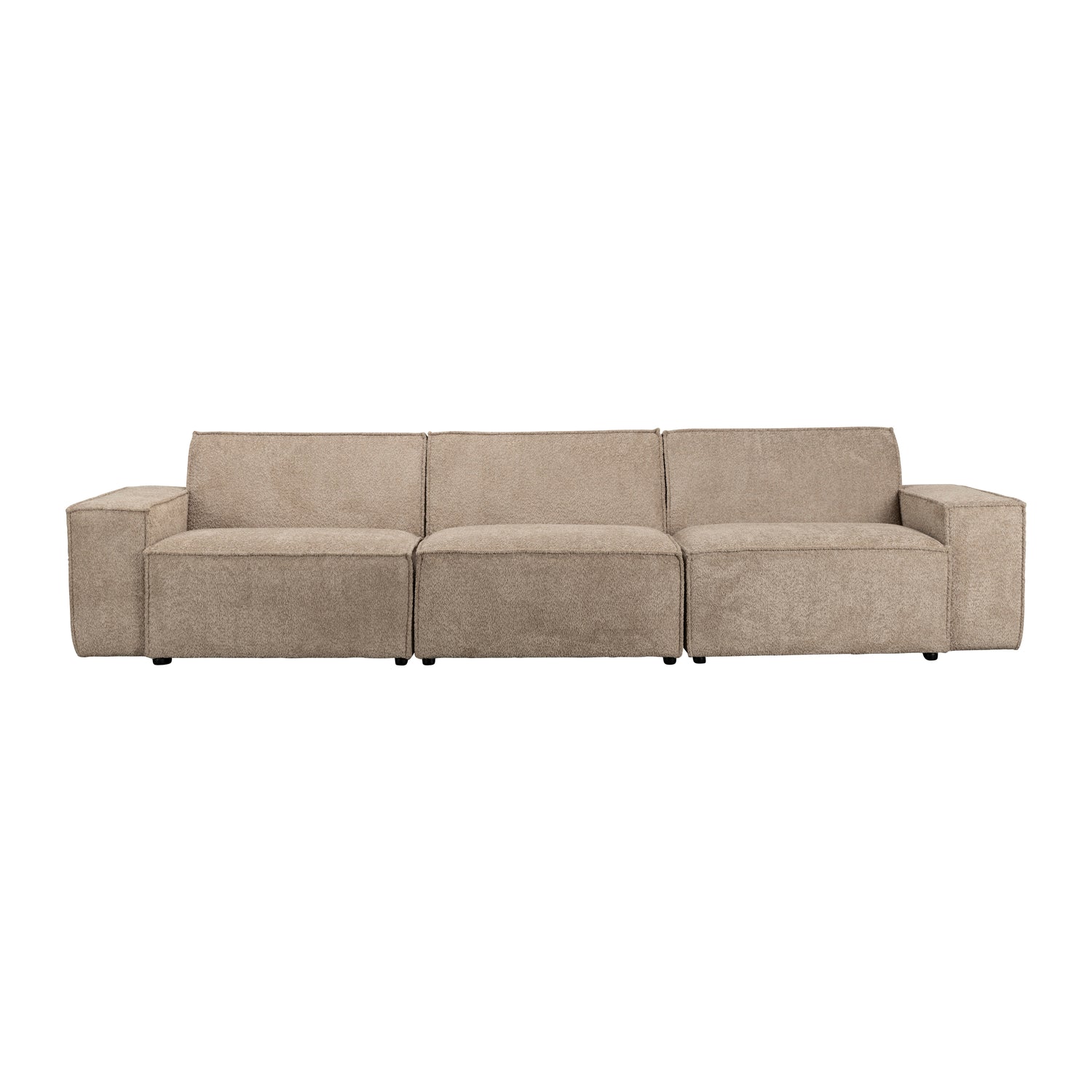 Zuiver x fonQ James 4,5-zitsbank - Teddystof - Beige