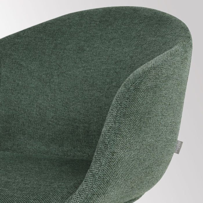 Nolon Nena-Otis Eetkamerstoelen Set van 2 - Donkergroen - Houten Poten