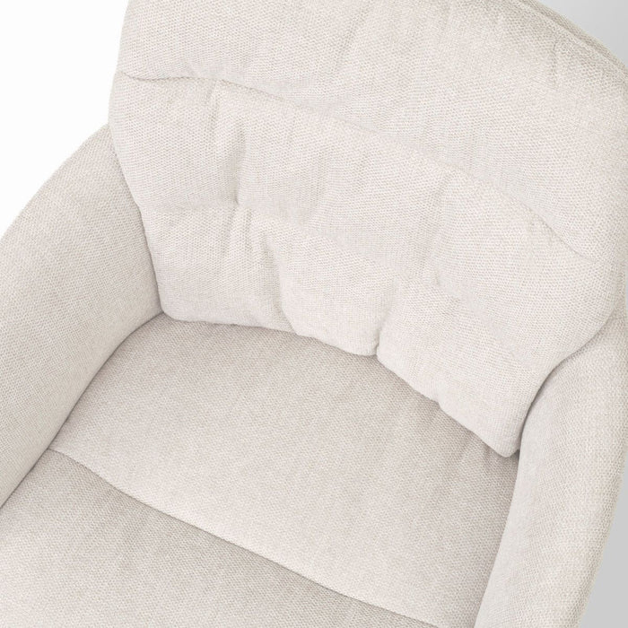 Nolon Nena-Mia Eetkamerstoel Beige - met Armleuning - Walnoot