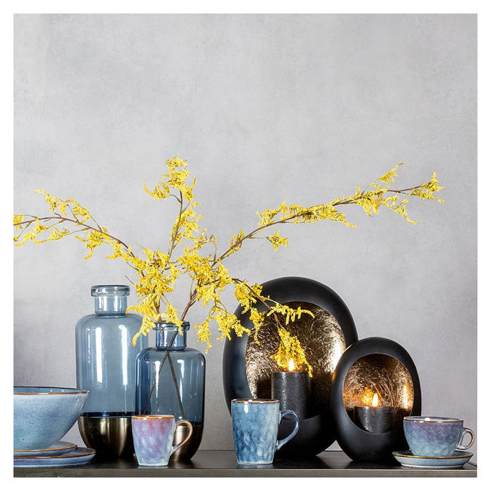 Countryfield LED kaars|stompkaars - zwart - D7,5 x H15 cm - timer