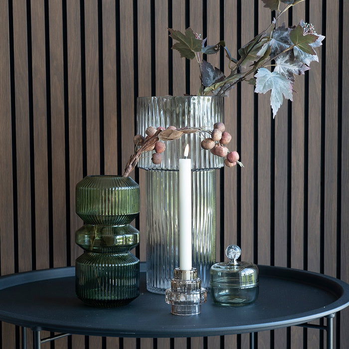 Artichok Jenny glazen bonbonniére groen - Ø9,5 x 11 cm