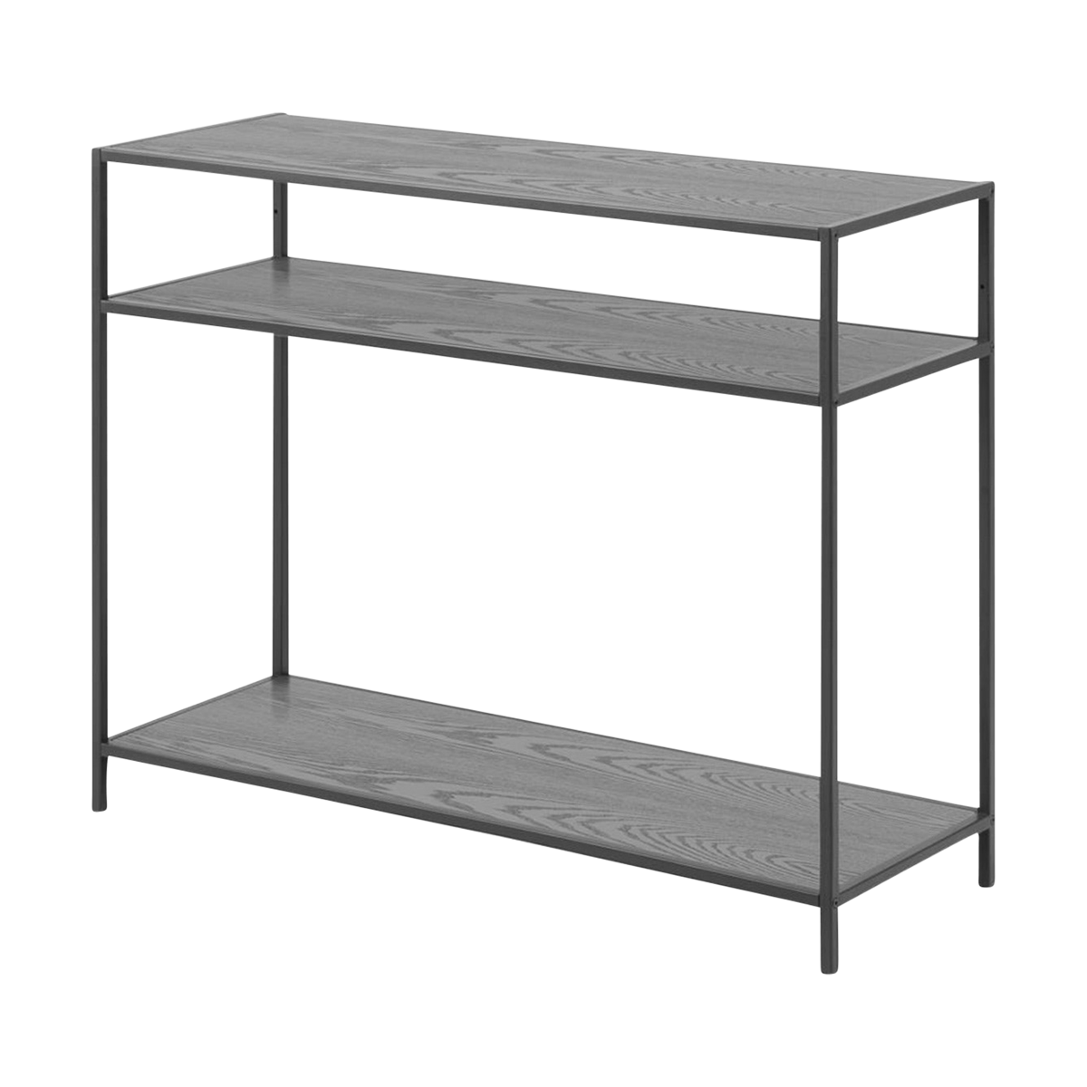 Lisomme Vic houten sidetable zwart - 100 x 35 cm