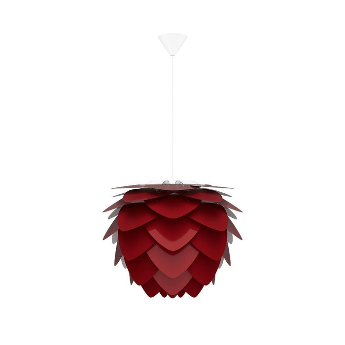 Umage Aluvia Mini hanglamp ruby red - met koordset wit - Ø 40 cm